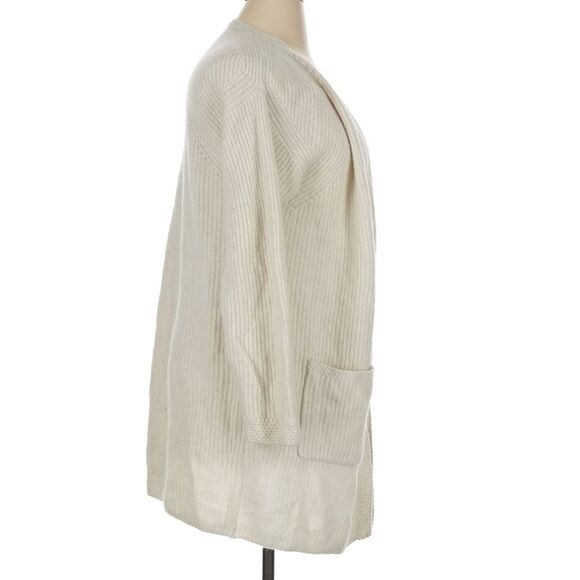 Faherty 100% Cashmere Cloud Cardigan Sweater Cream Ivory Super Soft Pockets XL - Picture 6 of 8